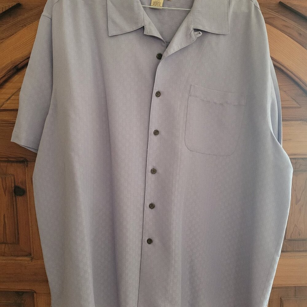 Island Passport Men's 3XLT Casual Button Down - Lilac